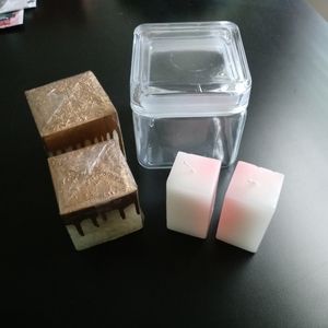 Candle's with candle holder.